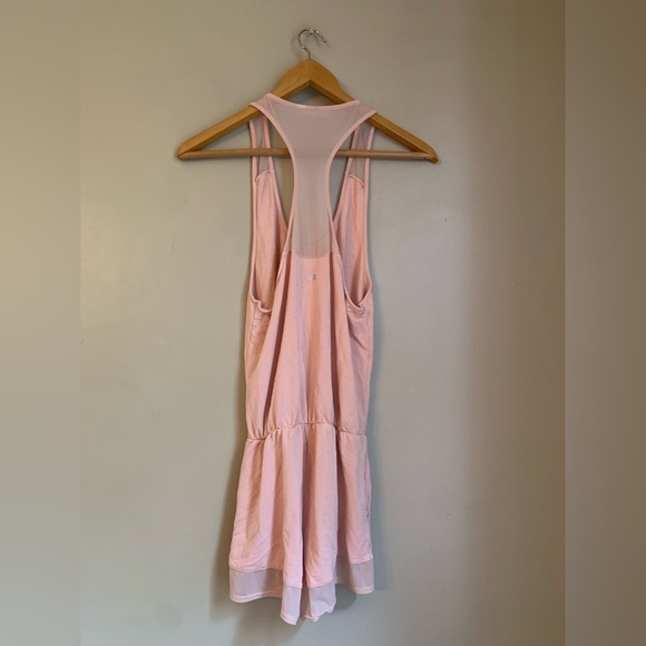Alo yoga romper jumpsuit knit & sheer fabrics pink - Picture 6 of 9
